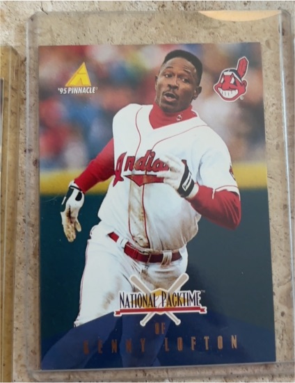 1995 Pinnacle National Packtime #16 Kenny Lofton — front