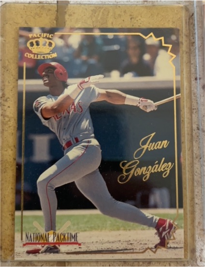 1995 Pacific Collection National Packtime #3 Juan Gonzalez — front