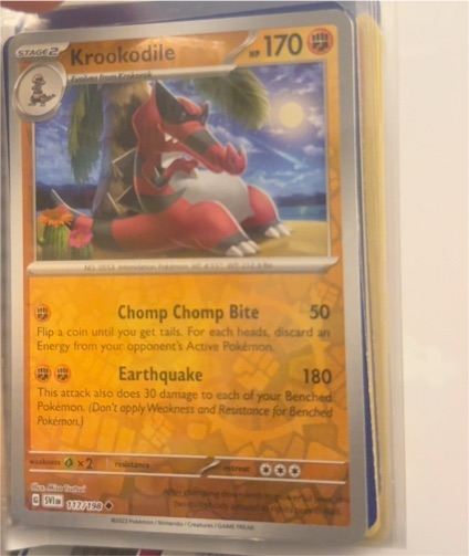 2023 Pokémon TCG Scarlet & Violet #117 Krookodile — front