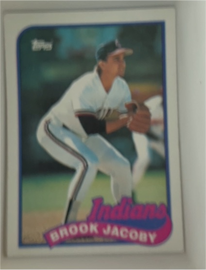 1989 Topps #739 Brook Jacoby — front