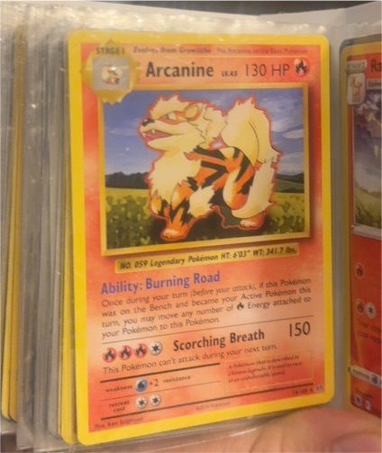 2016 Pokémon Evolutions #18 Arcanine — front