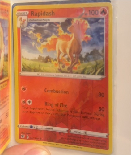 2022 Pokémon Astral Radiance #022 Rapidash — front