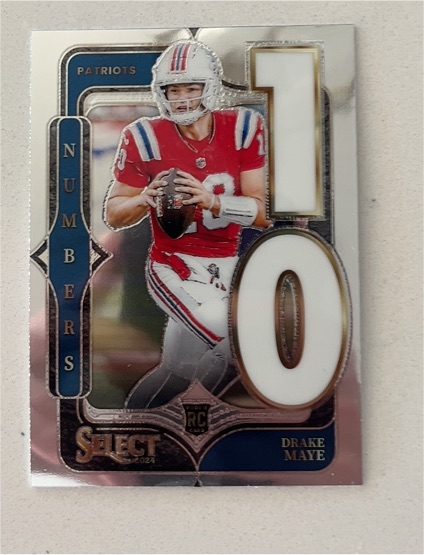 2024 Panini Select #20 Drake Maye Numbers — front