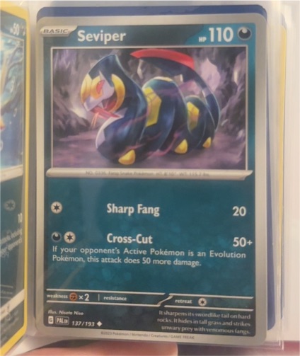 2023 Pokémon #137 Seviper — front
