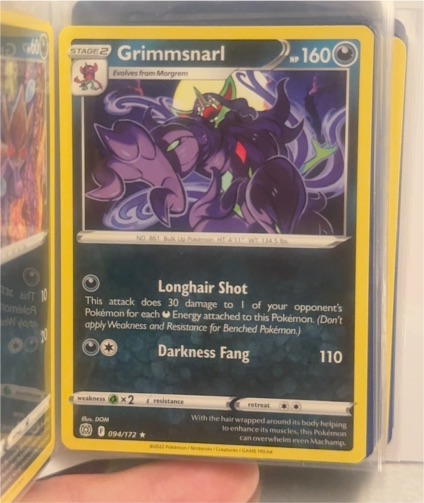 2022 Pokémon Sword & Shield Brilliant Stars #094 Grimmsnarl — front
