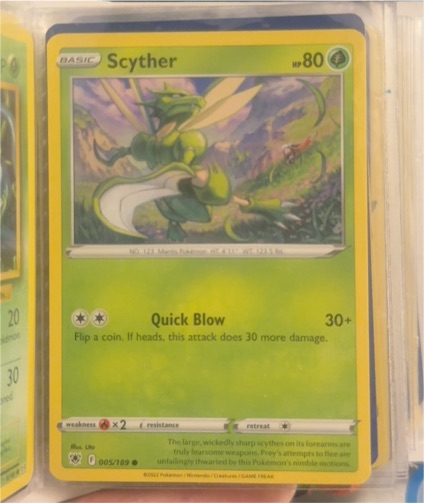 2022 Pokémon Astral Radiance #005 Scyther — front