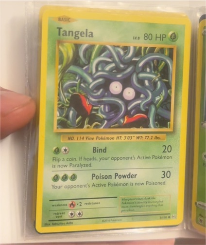 2016 Pokémon XY Evolutions #8 Tangela — front