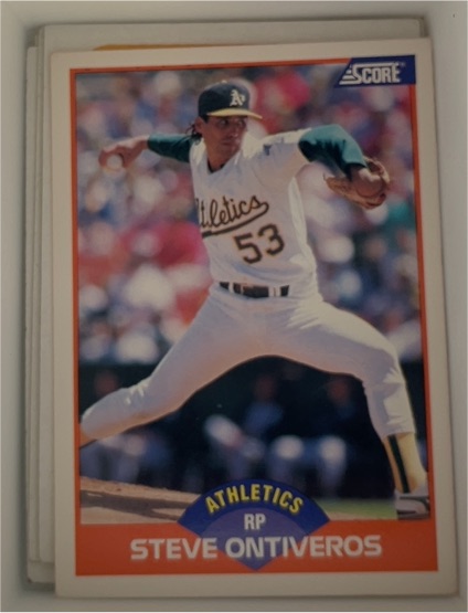 1989 Score #337 Steve Ontiveros — front