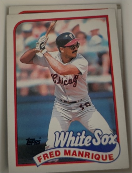 1989 Topps #108 Fred Manrique Chicago White Sox — front