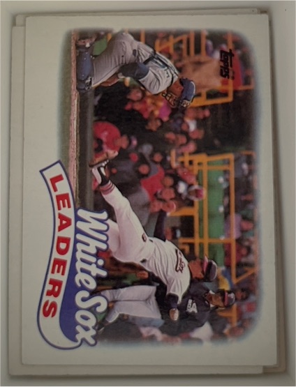 1989 Topps #21 Chicago White Sox Team Leaders — front