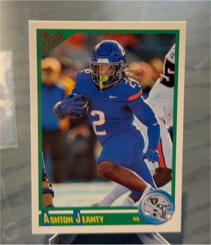 2025 Score #1 Ashton Jeanty Anniversary Rookie — front