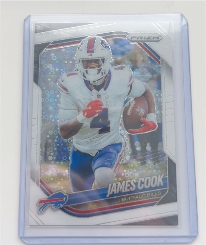 2025 Panini Prizm #27 James Cook White Disco — front