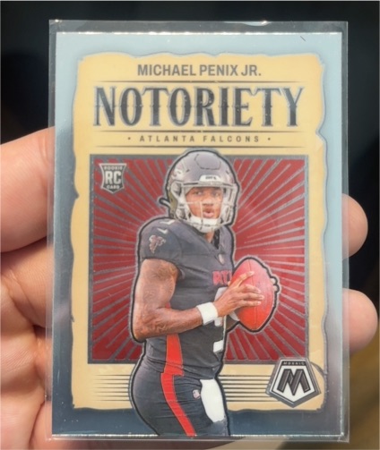 2024 Panini Mosaic #20 Michael Penix Jr. Notoriety Rookie Insert — front
