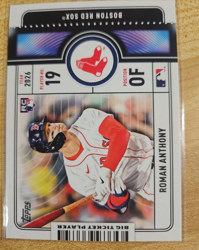 2026 Topps Series 1 Big Ticket Player #BTP-23 Roman Anthony — front