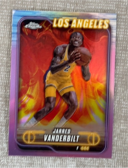 2024-25 Topps Chrome #27 Jarred Vanderbilt — front