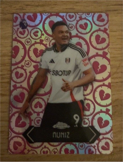 2026 Topps Chrome Premier League Stoppage Time Heartbreaker #STH-7 Rodrigo Muniz — front