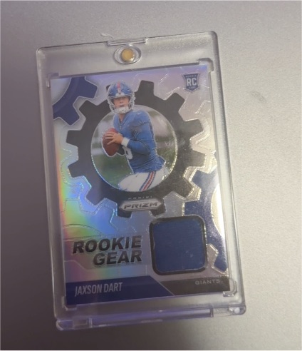 2025 Panini Prizm #RGR-JDT Jaxson Dart Rookie Gear — front