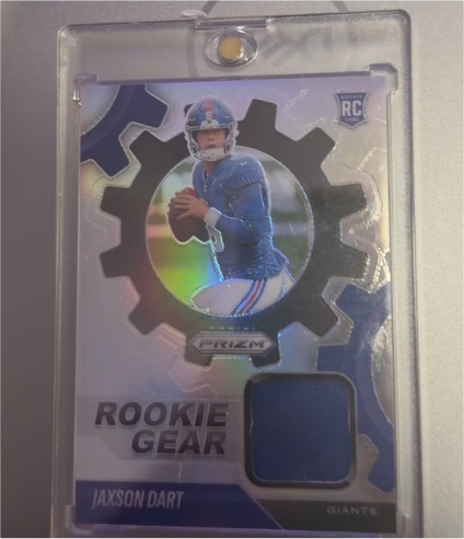 2025 Panini Prizm #RGR-JDT Jaxson Dart Rookie Gear — front