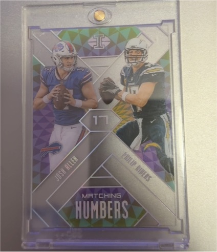 2018 Panini Illusions #3 Josh Allen / Philip Rivers Matching Numbers — front