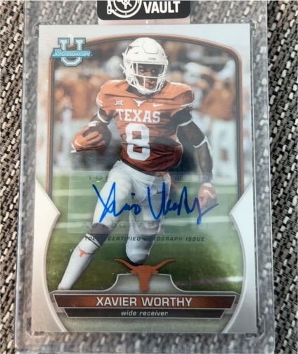 2022 Bowman University Chrome #29 Xavier Worthy — front