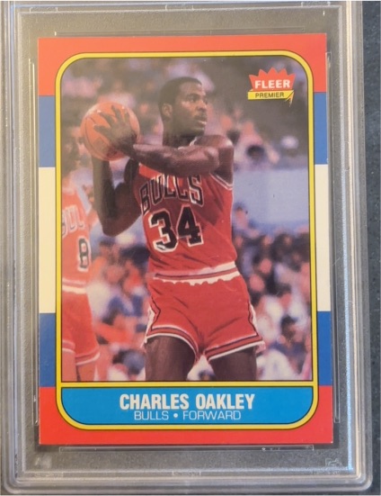1986 Fleer #81 Charles Oakley — front