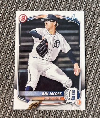 2025 Bowman Draft #BD-141 Ben Jacobs — front