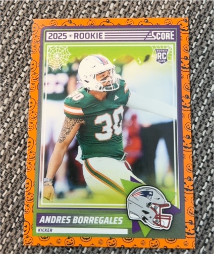 2025 Score Rookies Pumpkin #76 Andres Borregales — front