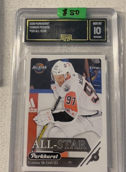 2018 Parkhurst #321 Connor McDavid All-Star — front