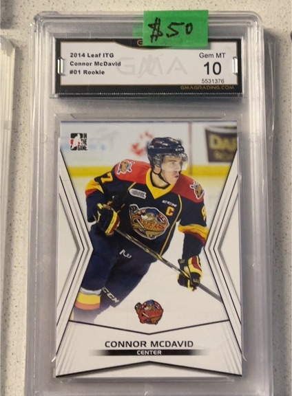 2014 Leaf ITG #01 Connor McDavid Rookie — front