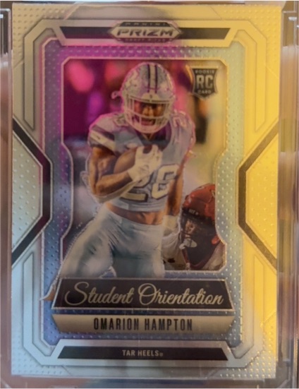 2025 Panini Prizm Draft Picks #13 Omarion Hampton Student Orientation — front