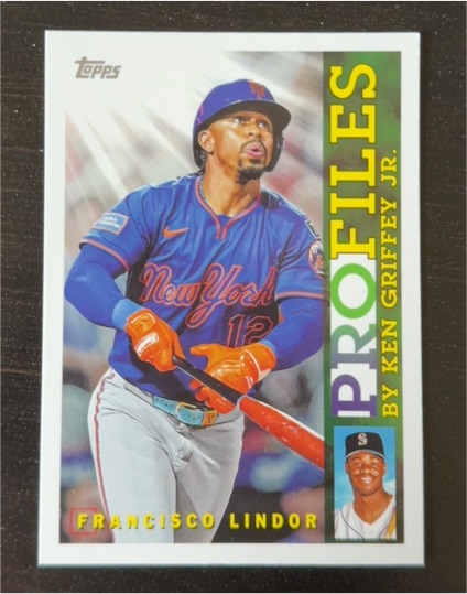 2026 Topps Series 1 Profiles by Ken Griffey Jr. #TP-10 Francisco Lindor — front