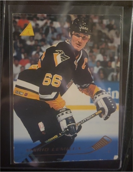 1995-96 Pinnacle #192 Mario Lemieux — front