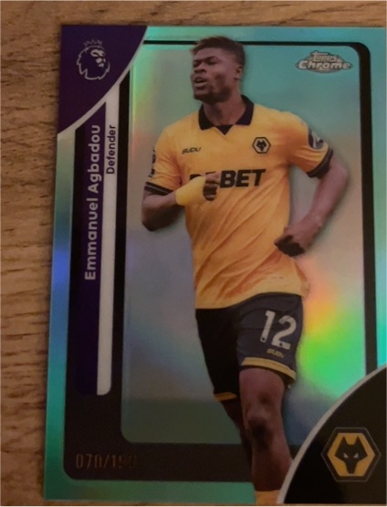 2026 Topps Chrome Premier League #198 Emmanuel Agbadou — front