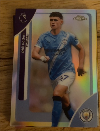 2026 Topps Chrome Premier League #124 Phil Foden — front