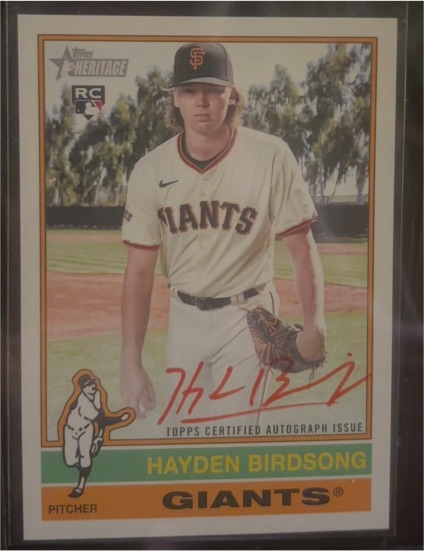 2025 Topps Heritage Real One Autographs #ROA-HB Hayden Birdsong — front