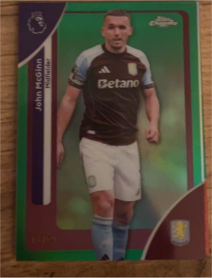 2025-26 Topps Chrome Premier League #26 John McGinn — front
