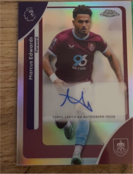 2026 Topps Chrome Premier League #CA-ME Marcus Edwards — front