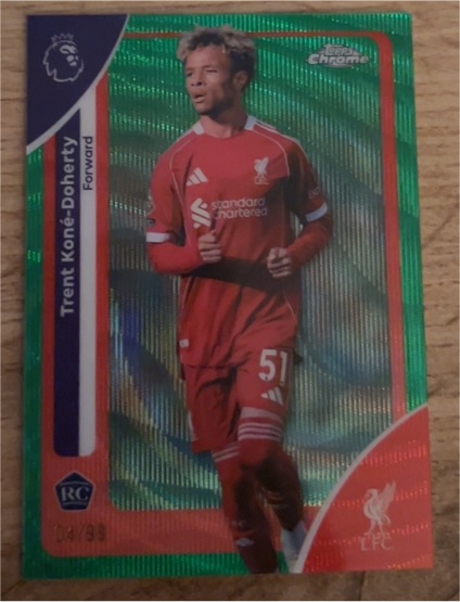 2026 Topps Chrome Premier League #113 Trent Koné-Doherty — front
