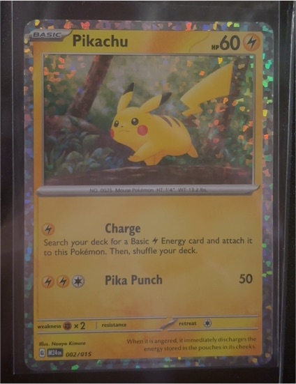 2024 Pokémon McDonald's Promo #002 Pikachu — front