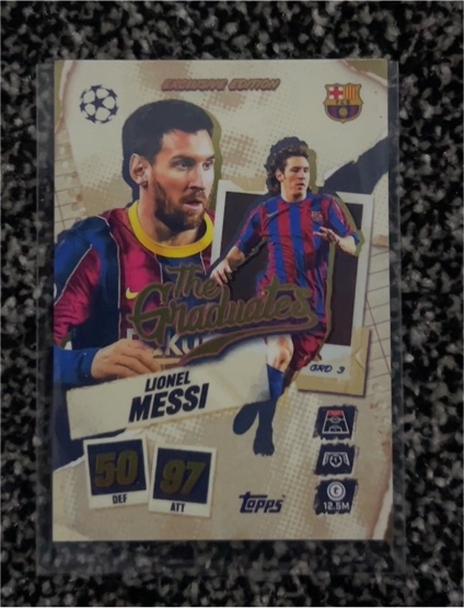2025 Topps Match Attax CL Lionel Messi The Graduates FC Barcelona — front