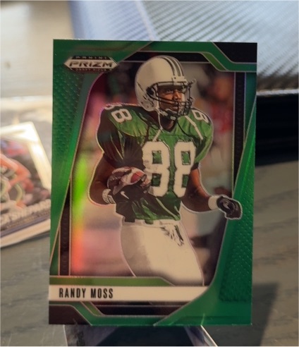 2025 Panini Prizm Draft Picks #181 Randy Moss Green Prizm — front