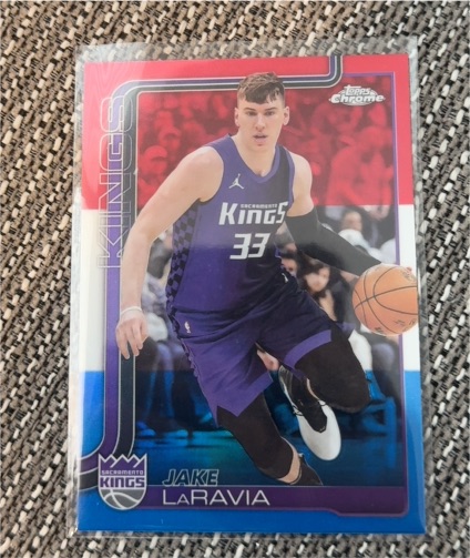 2025-26 Topps Chrome #230 Jake LaRavia — front