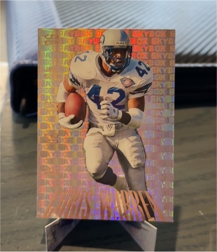 1995 Skybox Premium #PD29 Chris Warren Paydirt — front