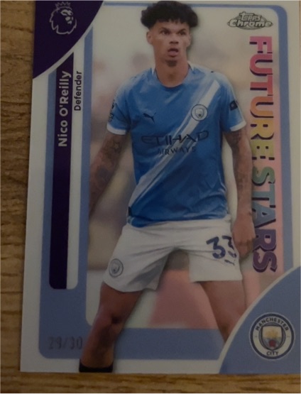 2026 Topps Chrome Premier League #130 Nico O'Reilly — front