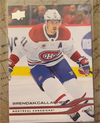 2025-26 Upper Deck #89 Brendan Gallagher — front
