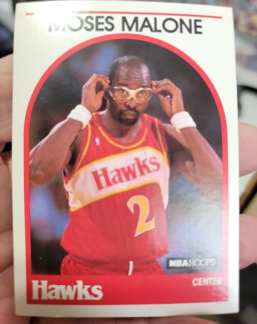 1989 NBA Hoops #290 Moses Malone — front