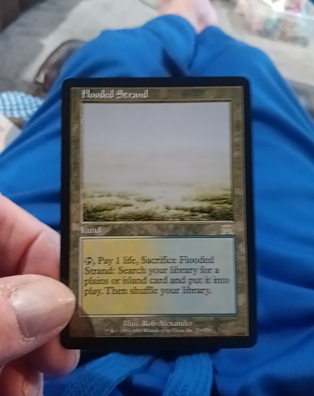 2002 Magic: The Gathering Onslaught #316 Flooded Strand — front