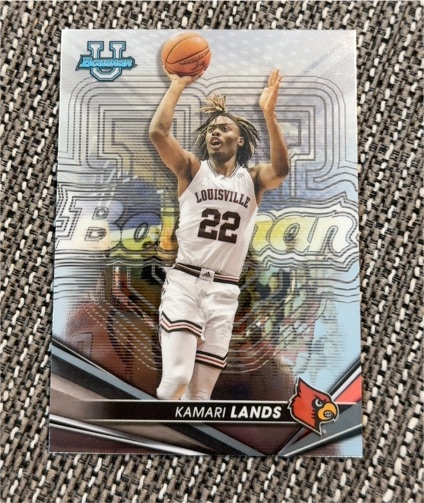 2022-23 Bowman University Best #77 Kamari Lands — front