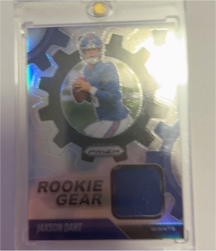 2025 Panini Prizm #RGR-JDT Jaxson Dart Rookie Gear — front
