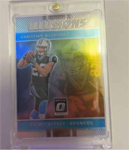 2017 Donruss Optic Illusions #18 Christian McCaffrey — front